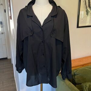 Diane Von Furstenberg Black Utility Jacket